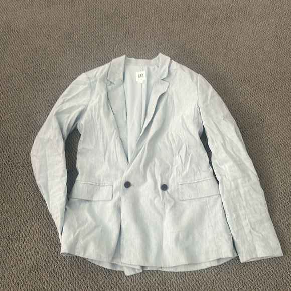 GAP Linen/Rayon BabyBlue Blazer - Picture 1 of 3